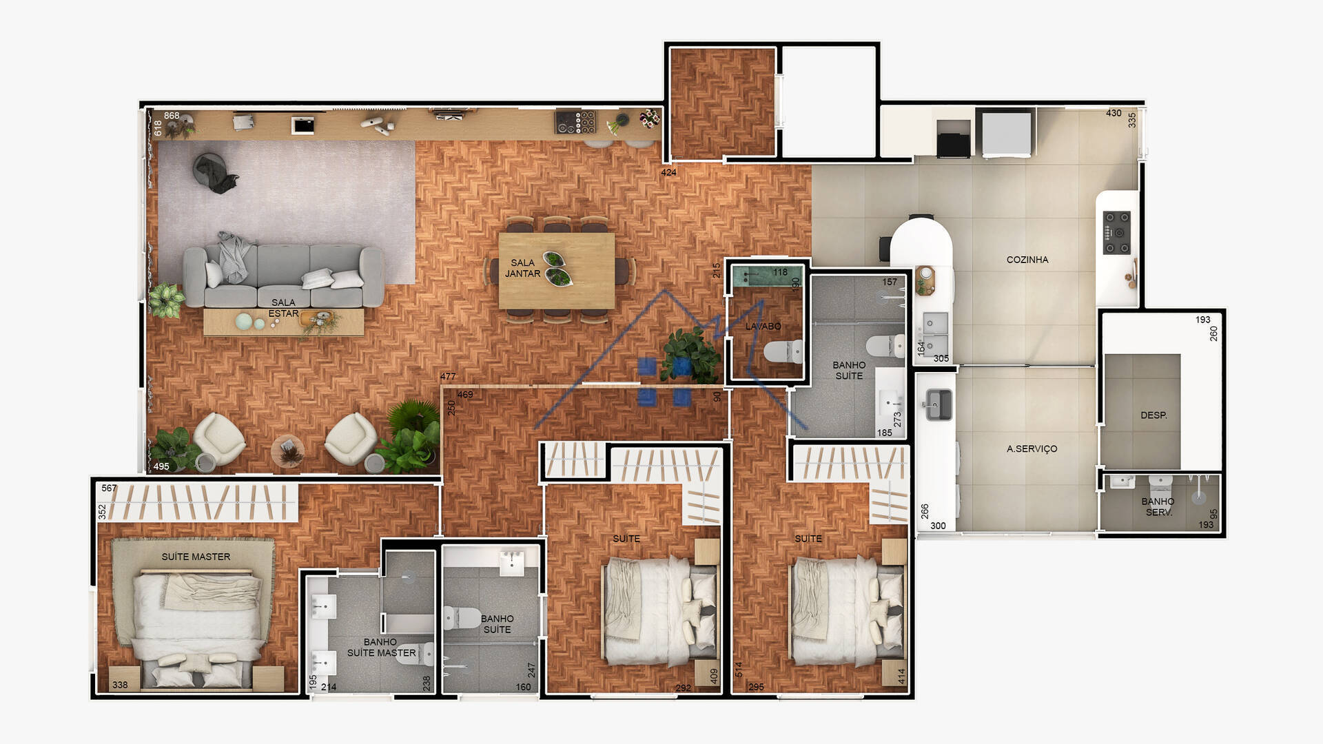 Apartamento, 3 quartos, 165 m² - Foto 3