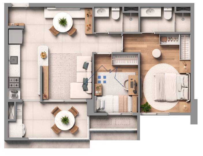 Apartamento, 2 quartos, 58 m² - Foto 14